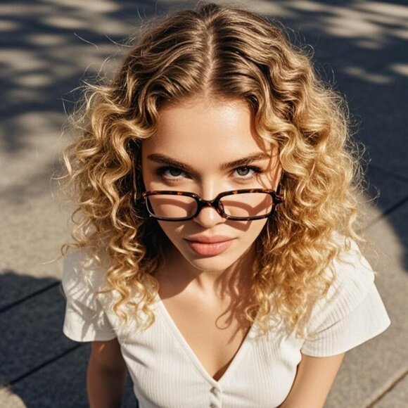 Blue Light Filter Glasses Women Retro Tortoise Shell Screen Blocker for Computer - Picture 4 of 6